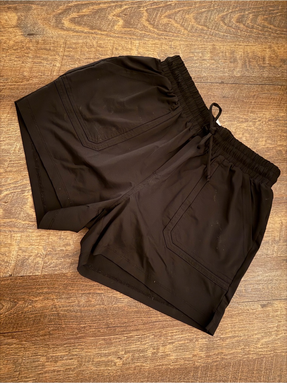 ZYIA Women’s Black Athletic Shorts with Drawstring - Size XS